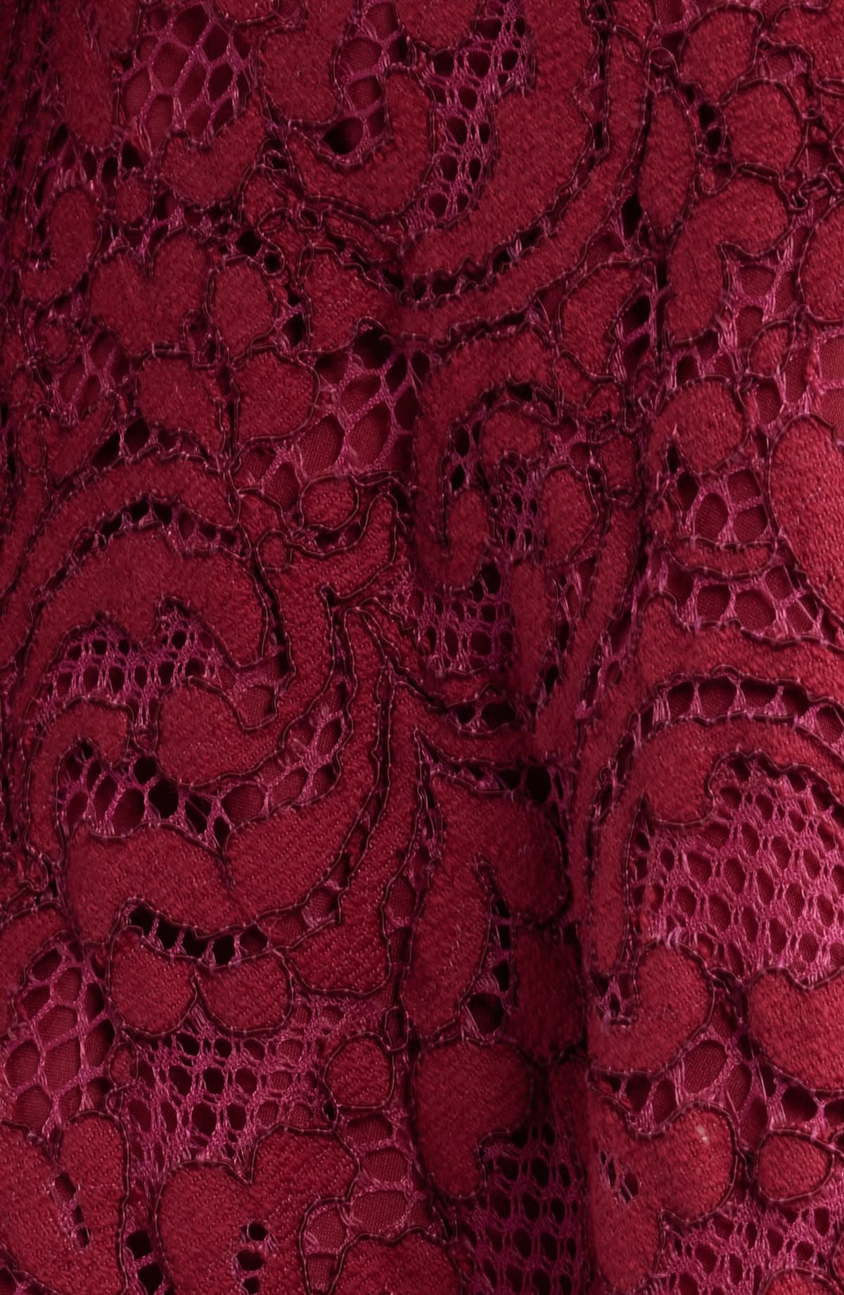 Guipure Lace Burgundy fabric