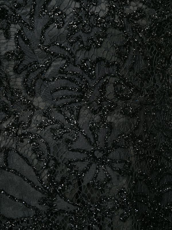 Well Black Bead Lace fabric