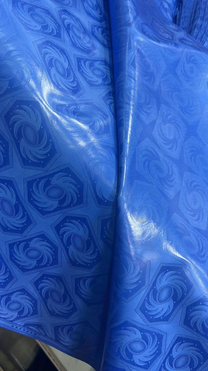 Guinea Brokada Royal Blue fabric
